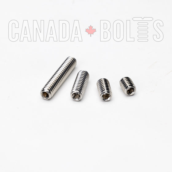 Imperial, Socket Screws, Allen Cup Point Set Screws, Stainless Steel, #10-32 - IS1336-1519, IS1336-1515, IS1336-1517, Canada Bolts