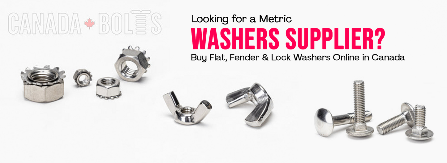 Looking for a Metric Washers Supplier? Buy Flat, Fender & Lock Washers Online in Canada