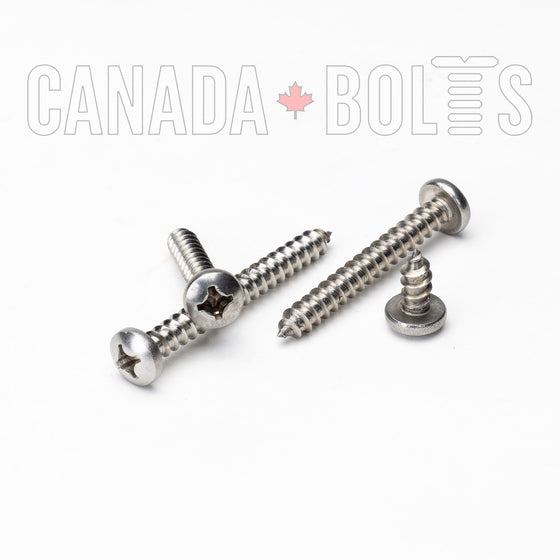 Imperial, Sheet Metal Screws, Phillips Pan Head, Stainless Steel, #10 - IS1212-3731, IS1212-3711, IS1212-3713, IS1212-3715, IS1212-3717, IS1212-3719, IS1212-3721, IS1212-3723, IS1212-3725, IS1212-3727, IS1212-3729 Canada Bolts
