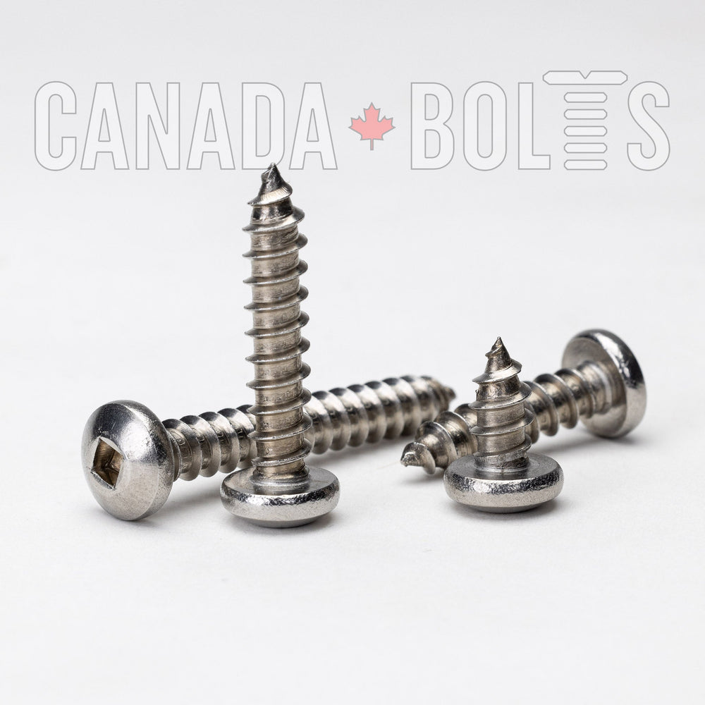 
                      
                        Imperial, Sheet Metal Screws, Square Drive Pan Head, Stainless Steel, #4 - IS1222-3319, IS1222-3311, IS1222-3313, IS1222-3315, IS1222-3317, Canada Bolts
                      
                    