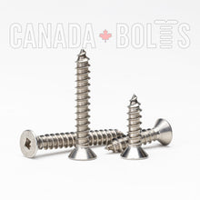  Imperial, Sheet Metal Screws, Square Drive Flat Head, Stainless Steel, #4 - IS1223-3319, IS1223-3311, IS1223-3313, IS1223-3315, IS1223-3317, Canada Bolts
