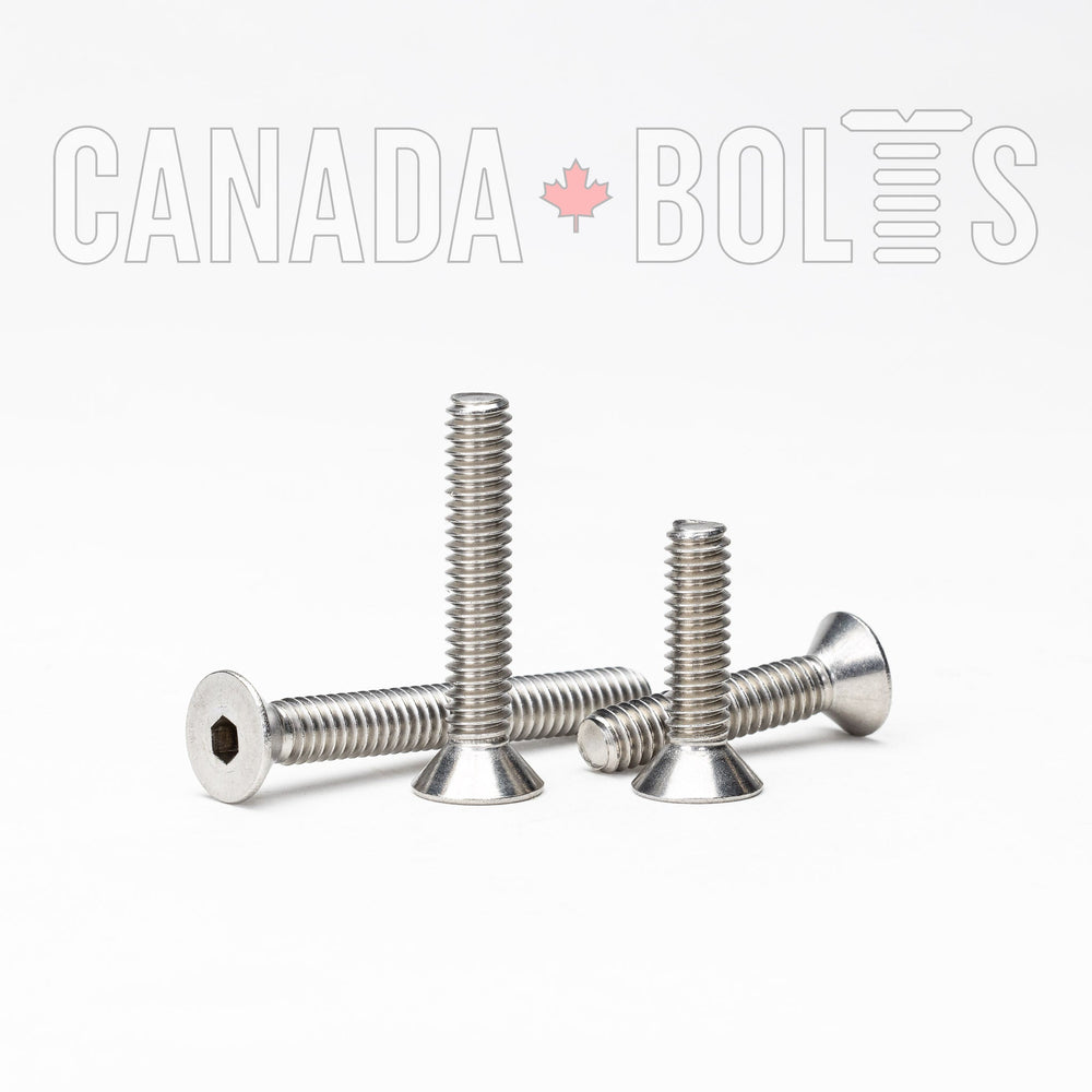 Imperial, Machine Screws, Flat Head, Stainless Steel, 3/8