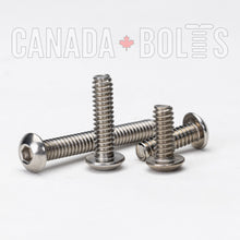  Imperial, Machine Screws, Button Head, Stainless Steel, #1/4-20 - IS1335-1717-100