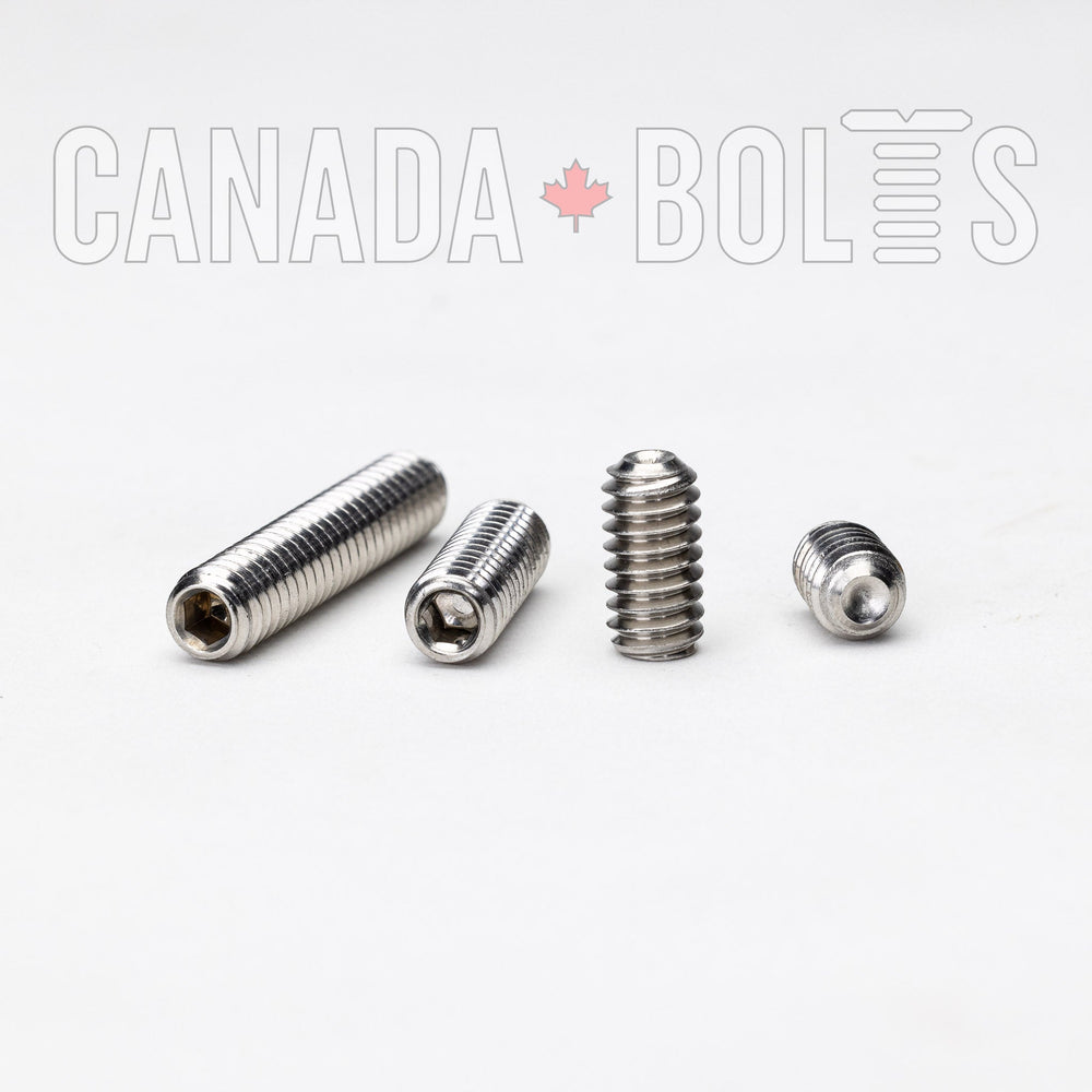 Imperial, Socket Screws, Set Screw, Stainless Steel, 1/4