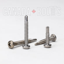  Imperial, Sheet Metal Screws, Square Drive Pan Head Self-Drilling, Stainless Steel, #10 - IS3022-3719,  IS3022-3713,  IS3022-3715,  IS3022-3717, Canada Bolts