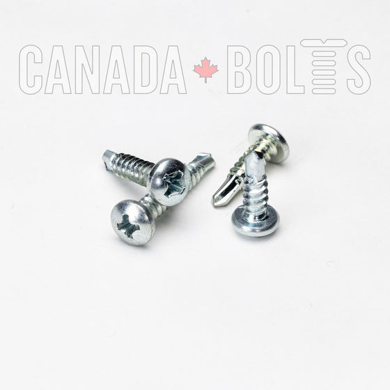 Imperial, Sheet Metal Screws, Phillips Pan Head Self-Drilling, Zinc Plated Steel, #10 - IZP012-3719 Canada Bolts