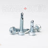 Imperial, Sheet Metal Screws, Hex Washers Head Self-Drilling, Zinc Plated Steel, #10 - IZP041-3727 Canada Bolts