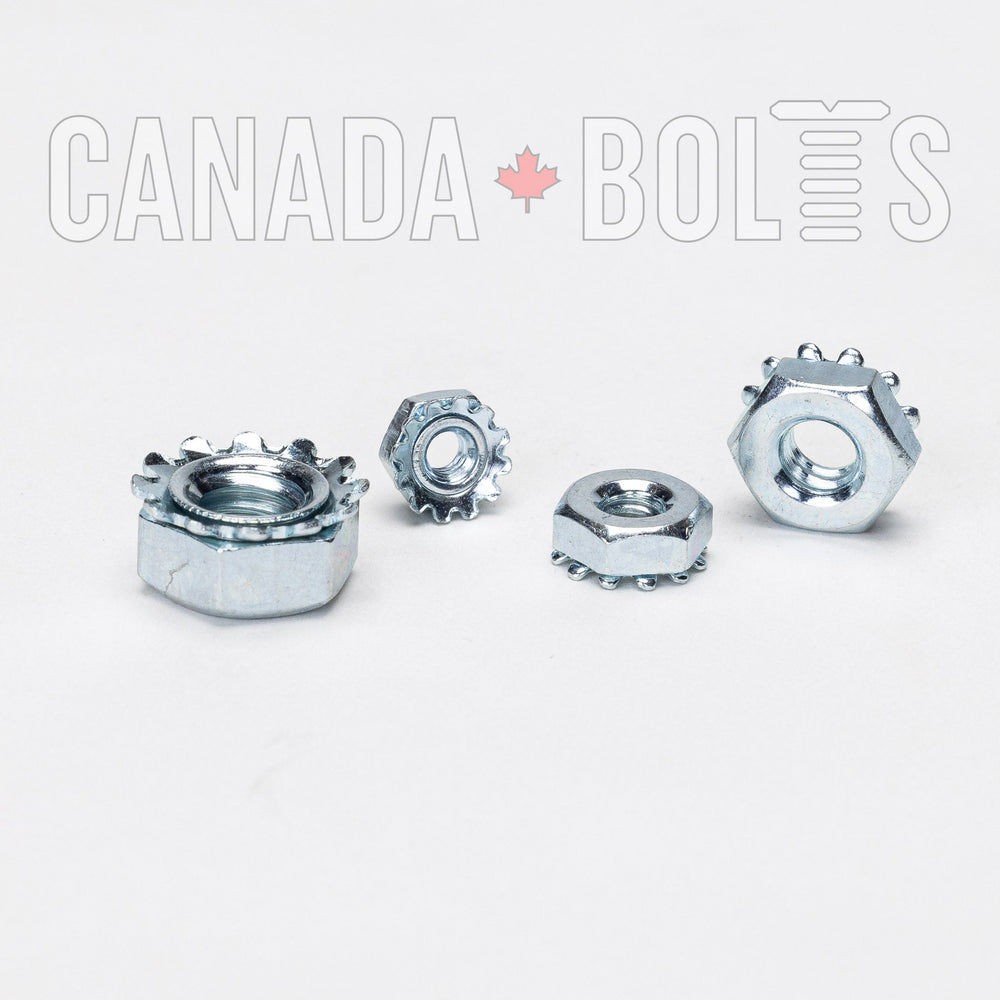 Imperial, Keps K Lock Nuts, Zinc Plated Steel - IZP317, IZP307, IZP311, IZP312, IZP314, Canada Bolts