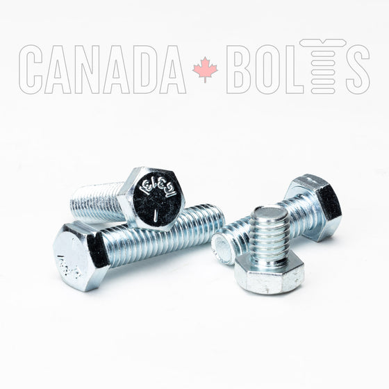 Imperial, Hex Bolt, Full Thread, Zinc Plated Steel, 3/8" - IZP441F-2123 Canada Bolts