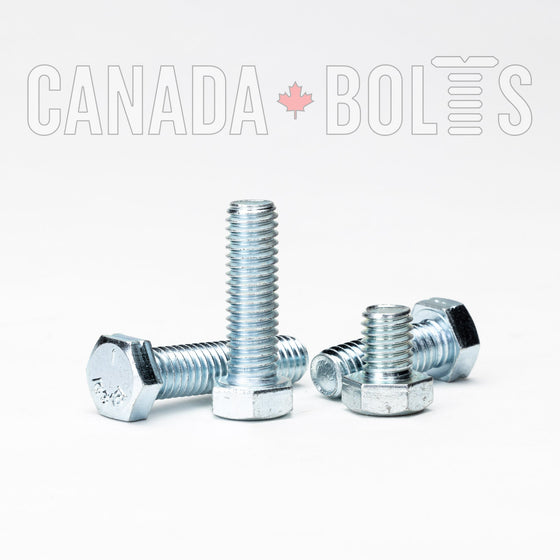 Imperial, Hex Bolt, Full Thread, Zinc Plated Steel, 3/8" - IZP441F-2123 Canada Bolts