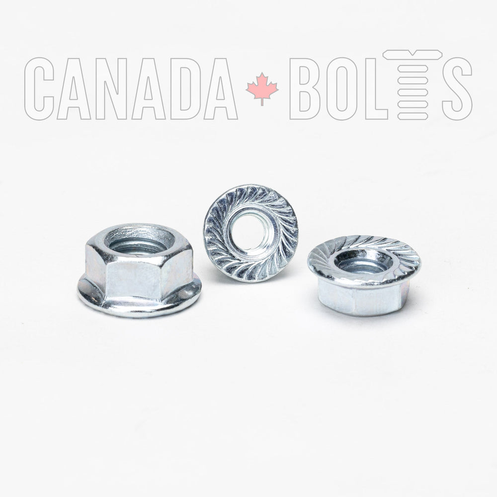 Imperial, Flange Nuts Serrated, Zinc Plated Steel - IZP819, IZP817, IZP821, Canada Bolts