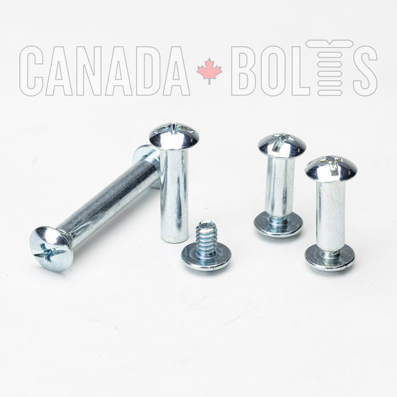 Imperial, Sex Bolts, Combo Truss Head, Zinc Plated Steel, #10-24 - IZP979-1427 Canada Bolts
