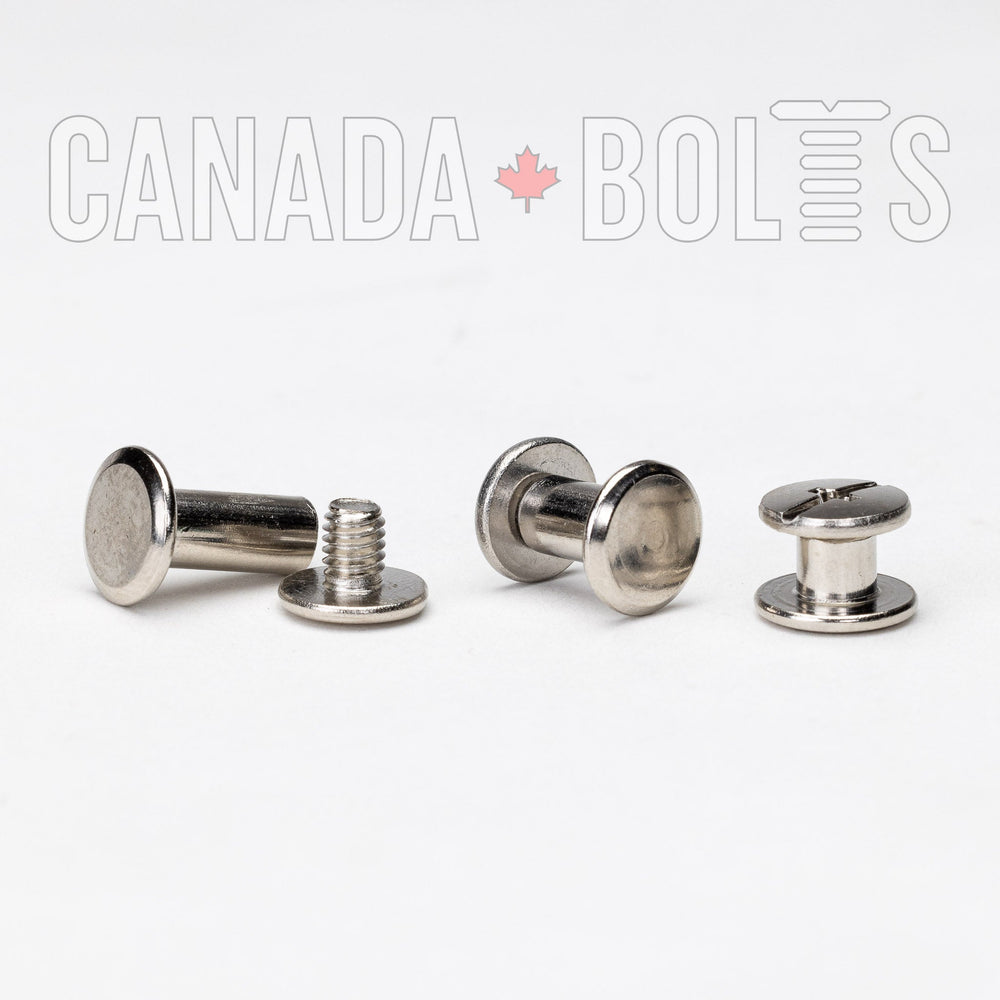 Metric, Chicago Screws, Nickel Plated Steel, M5 - MNIJ13-5074, MNIJ13-5069, MNIJ13-5071, MNIJ13-5072, MNIJ13-5073, Canada Bolts