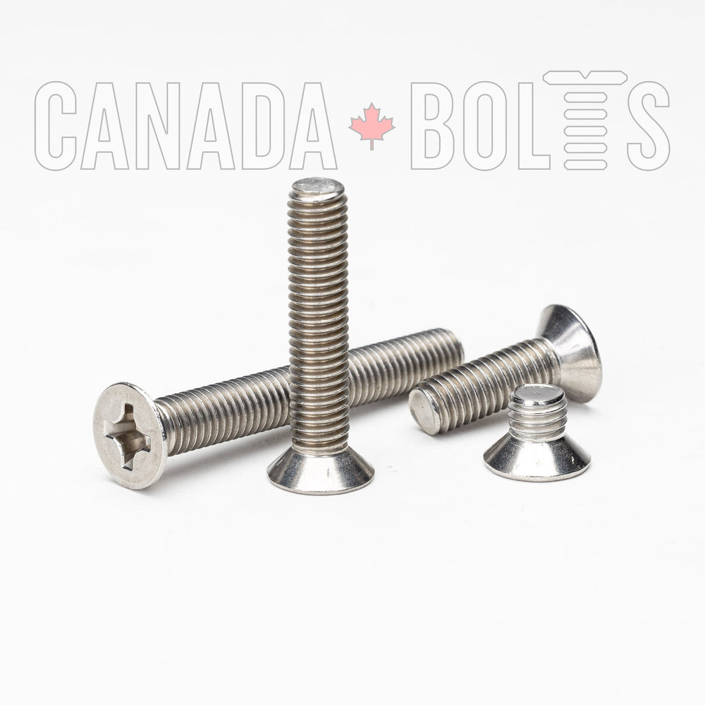 Metric, Machine Screws, Phillips Flat Head, Stainless Steel, M5 - MS1113-5084-50 Canada Bolts