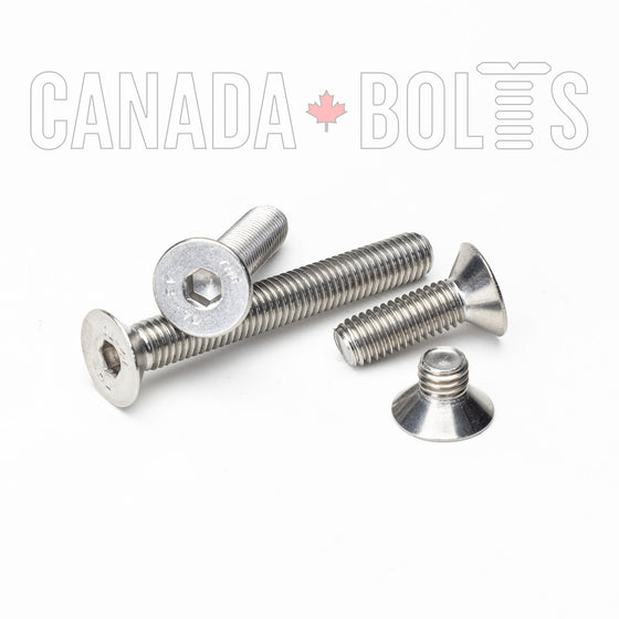 Metric, Machine Screws, Socket Flat Head, Stainless Steel, M12 - MS1133-5588-100 Canada Bolts