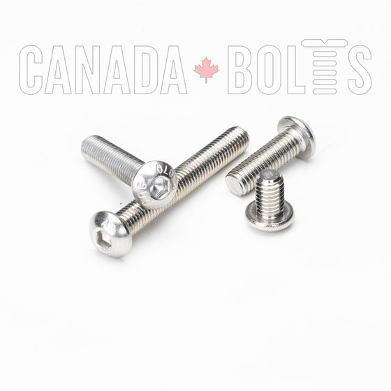 Metric, Machine Screws, Socket Button Head, Stainless Steel, M6 - MS1135-5188-50 Canada Bolts