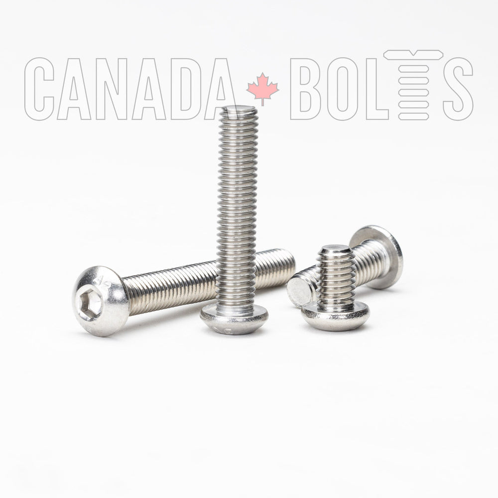 Metric, Machine Screws, Button Head, Stainless Steel, M3 - MS1135-4776-100