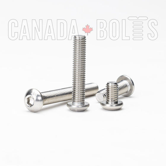 Metric, Machine Screws, Socket Button Head, Stainless Steel, M4 - MS1135-4993 Canada Bolts