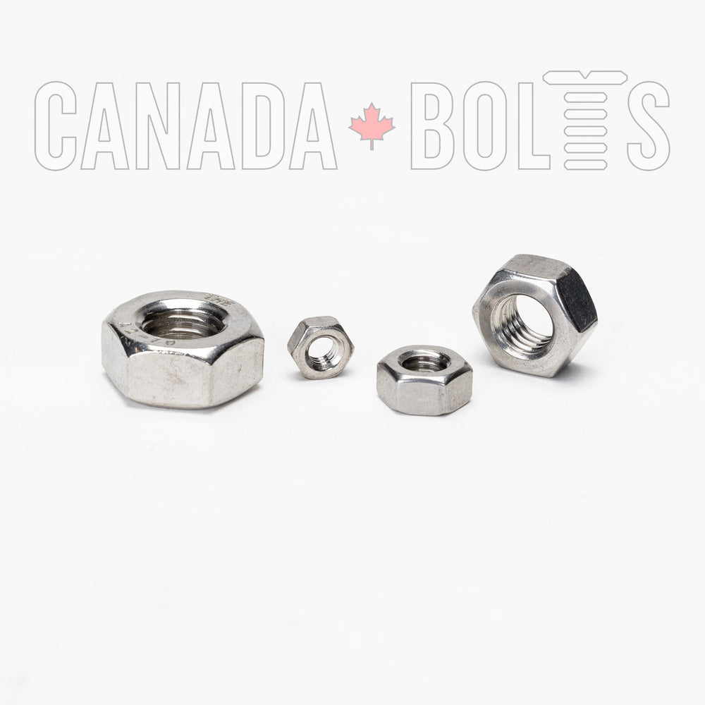 Metric, Hex Nuts, Stainless Steel - MS1138, MS1133, MS1134, MS1135, MS1137, MS1139, MS1140, MS1141, MS1143, MS1144, MS1145, MS1146, Canada Bolts