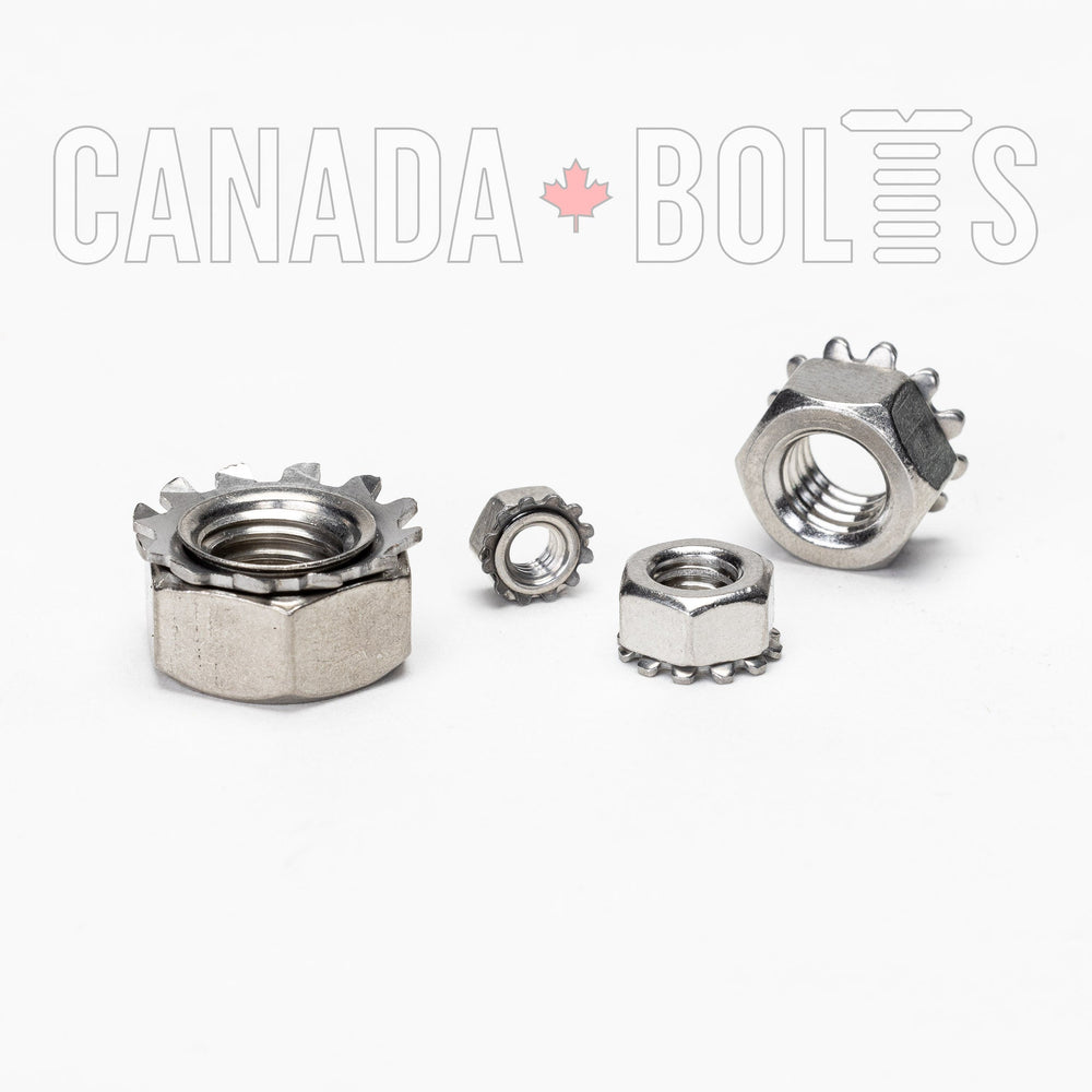 Metric, Keps K Lock Nuts, Stainless Steel - MS1344, MS1339, MS1340, MS1341, MS1343, Canada Bolts