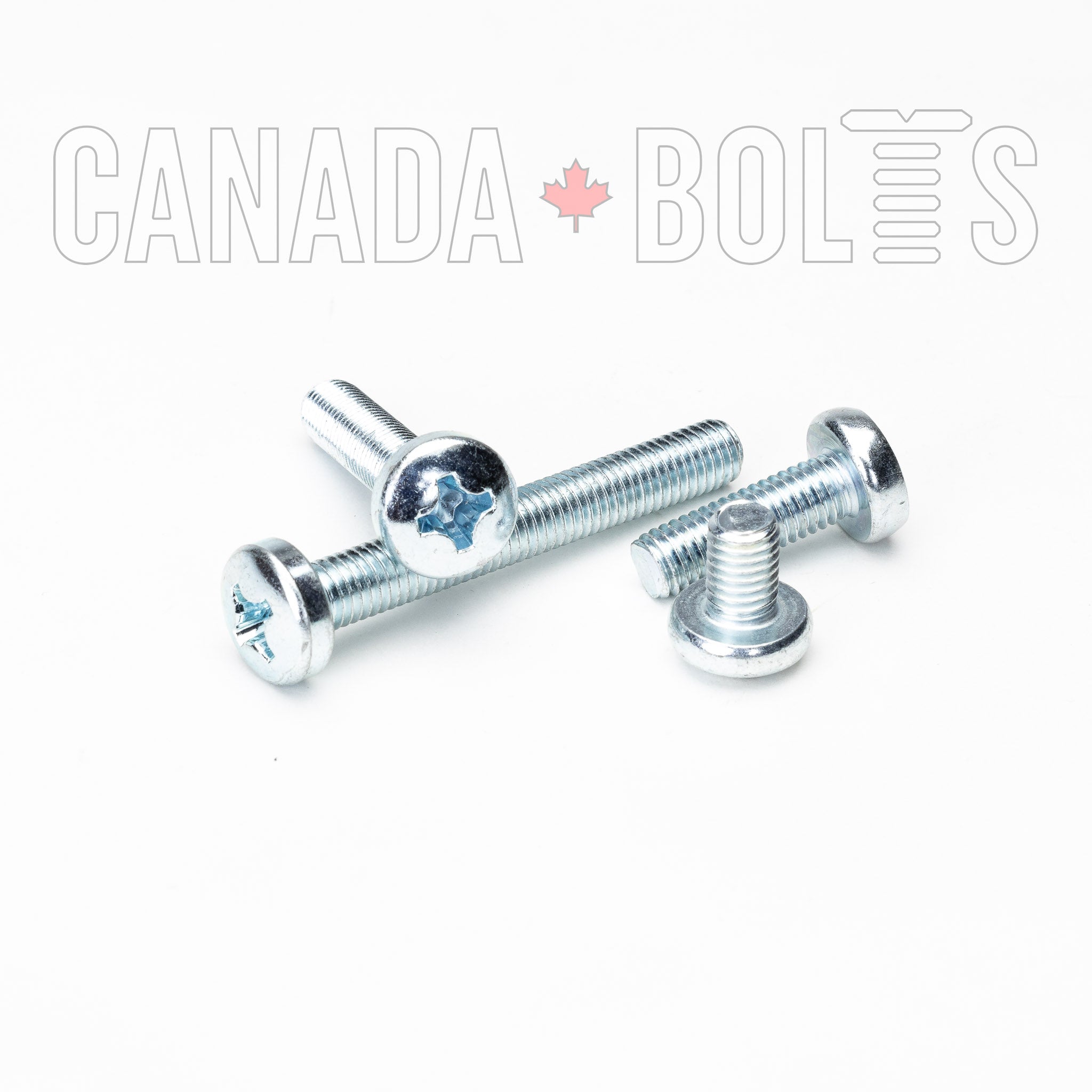 M3-0.5 Stainless Steel Phillips Pan Head Machine Screws - A2-70 - Choose Length & Quantity