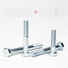  Imperial, Hex Bolt, Partial Thread, Zinc Plated Steel, 7/16" - IZP441P-2331, IZP441P-2327, IZP441P-2329, Canada Bolts