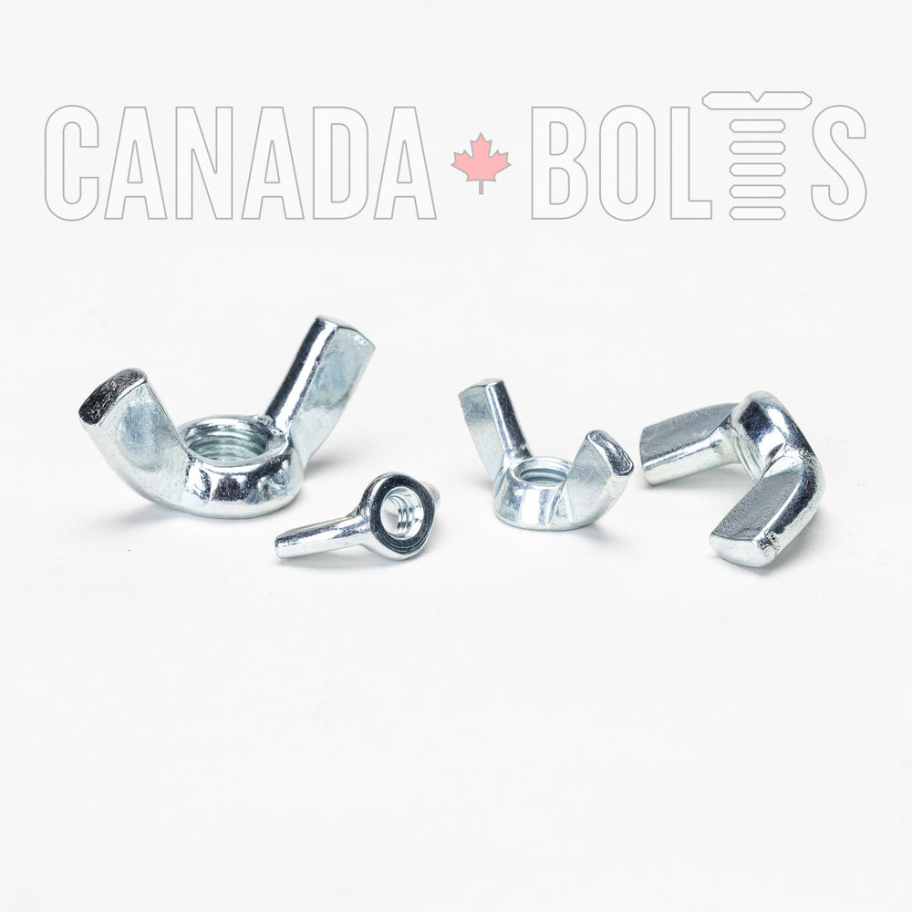 Metric, Wing Nuts, Zinc Plated Steel - MZP643, MZP637, MZP639, MZP640, MZP641, Canada Bolts