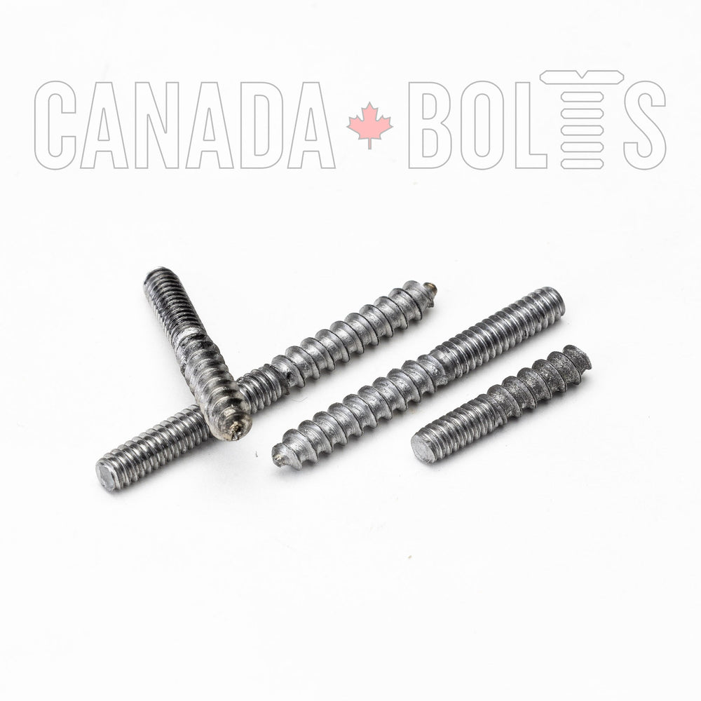 Imperial, Hanger Bolts, Bare Metal, 1/4