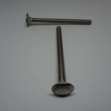  Carriage Bolts, Full Thread, Stainless Steel, M6X80mm