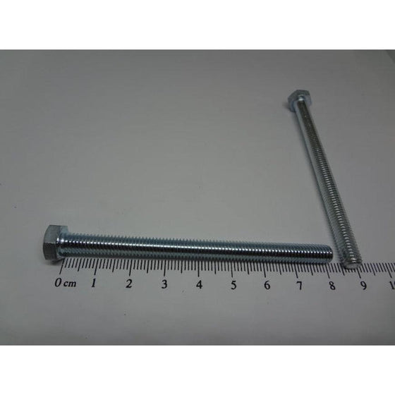 Hex Bolt, Full Thread, Zinc Plated, M6X80mm