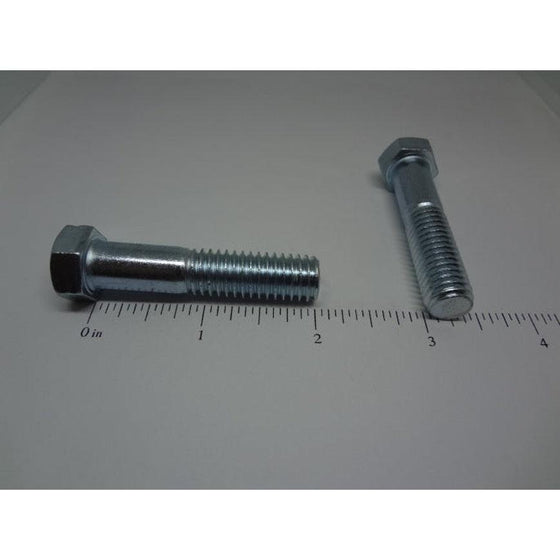 Hex Bolt, Partial Thread, Zinc Plated, 7/16"-14 X 2"