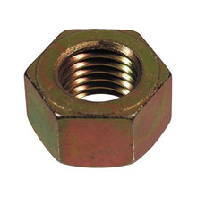  Pk/20 Hex Nuts, Yellow Zinc Plated, Gr 8, 1/2"-13