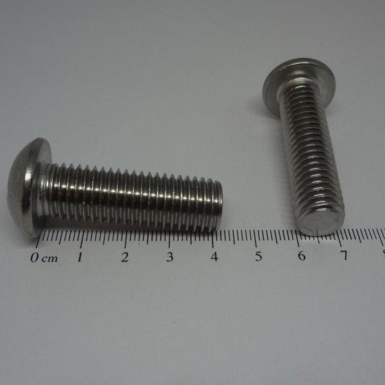 Pk/3 Machine Screws, Socket Button Head, Stainless Steel, M12X40mm