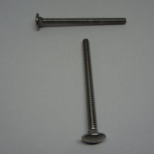  Carriage Bolts, Stainless Steel, #10-24X2 1/2"
