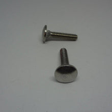  Carriage Bolts, Stainless Steel, #10-24X7/8"