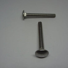  Carriage Bolts, Stainless Steel, 1/4"-20X2"