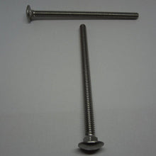  Carriage Bolts, Stainless Steel, 1/4"-20X4"