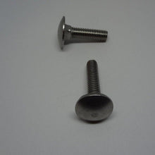  Carriage Bolts, Stainless Steel, M6X25mm