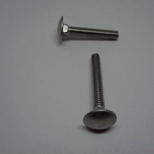  Carriage Bolts, Stainless Steel, M6X40mm