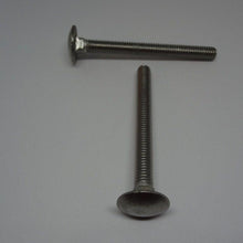  Carriage Bolts, Stainless Steel, M6X60mm