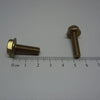 Flanged Bolts, Serrated, Yellow Zinc, M6X20mm