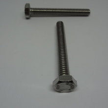 Hex Bolt, Full Thread, Stainless Steel, 1/4"-20X2"