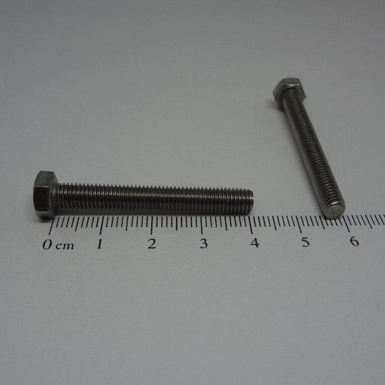 Hex Bolt, Full Thread, Stainless Steel, M5X40mm