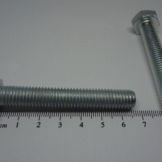 Hex Bolt, Full Thread, Zinc Plated, M10X65mm