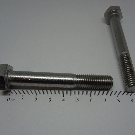 Hex Bolt, Partial Thread, Stainless Steel, M10X75mm