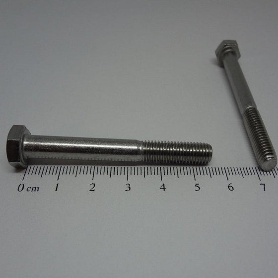 Hex Bolt, Partial Thread, Stainless Steel, M6X55mm