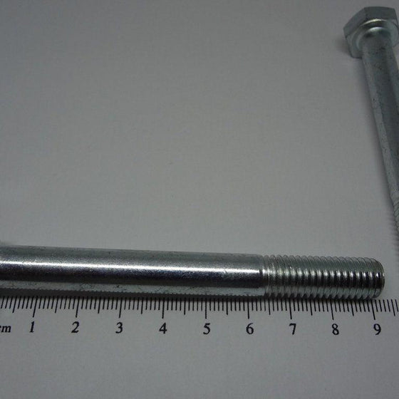 Hex Bolt, Partial Thread, Zinc Plated, M10X90mm