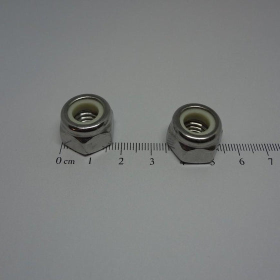 Hex Lock Nuts Nylon Insert, Stainless Steel (A4), M10