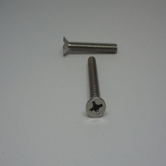 Machine Screws, Phillips Flat Head, Stainless Steel, #12-24X1 1/2"
