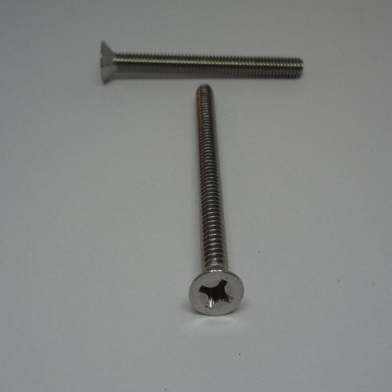 Machine Screws, Phillips Flat Head, Stainless Steel, #12-24X2 1/2"